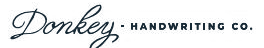 Donkey · Handwriting Co.
